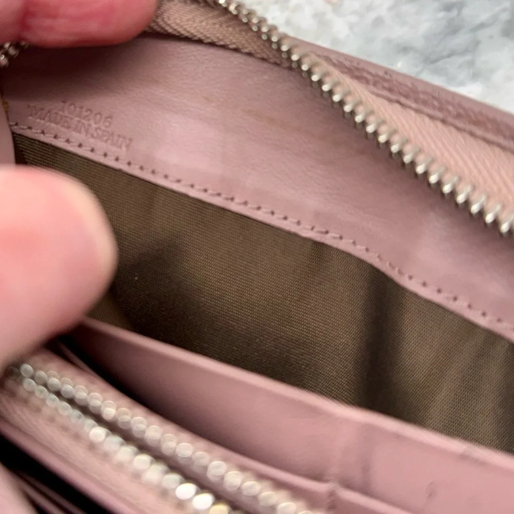 LOEWE Anagram Calfskin Maueve Long Zip-Around Wallet